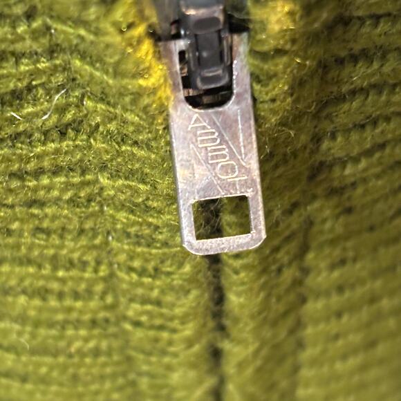 Vintage Beeline Cardigan Womens Sz 38 Medium Green Fair Isle Full Zip 60s 70s - Picture 4 of 8